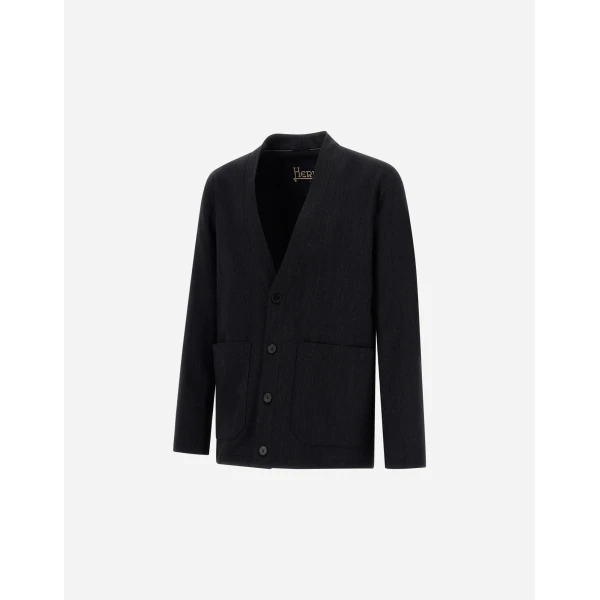 Herno Wool Twill Jacket in Iron | Men's Jackets | Luxury Shoes 