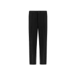 Herno Wool Twill Trousers in Iron | Men's Trousers | Luxury Shoes 