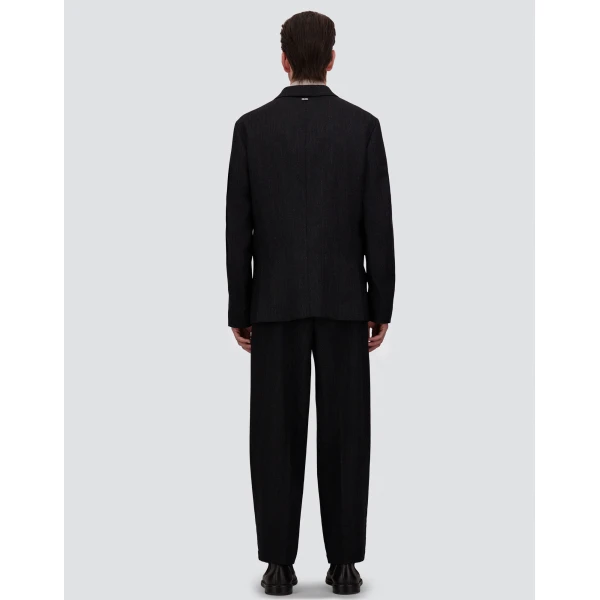 Herno Wool Twill Trousers in Iron | Men's Trousers | Luxury Shoes 