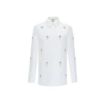 Huishan Zhang Benedict Shirt in White Japanese Faille | Shirts | Luxury Shoes 