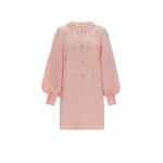 Huishan Zhang Farah Mini Dress in Apricot Sable | Mini Dresses | Luxury Shoes 