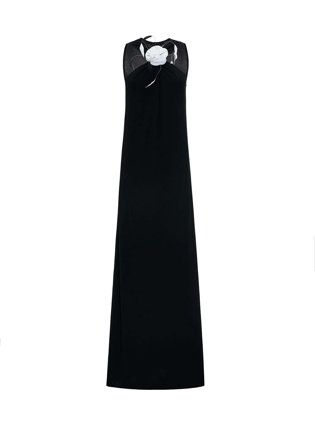 Mia Gown in Black Crepe Jersey