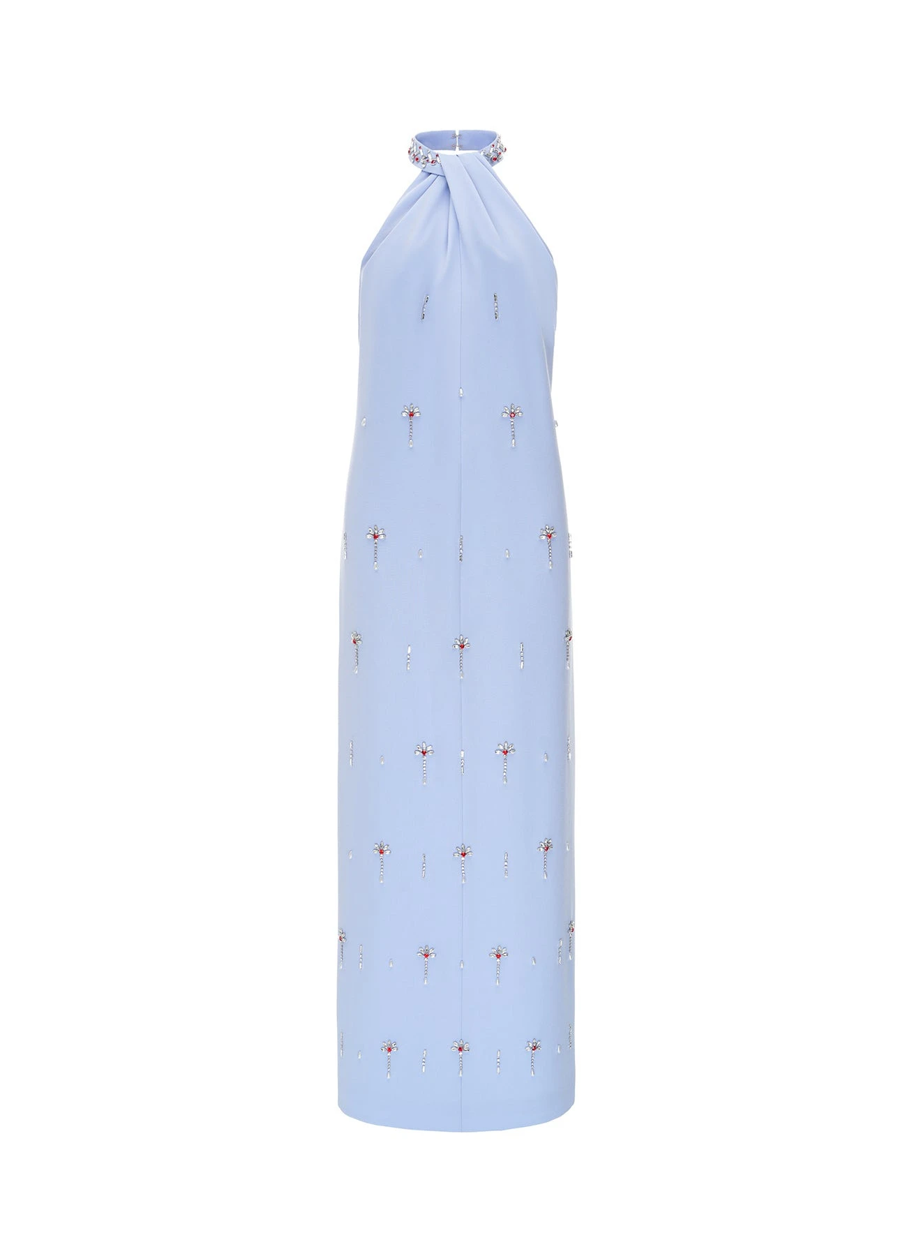 Vic Midi Dress in Pale Blue Sable