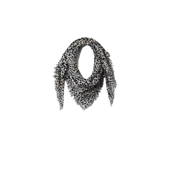 Isabel Marant Alecia Cashmere Scarf in Beige and Black | Women | Luxury Shoes 