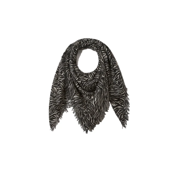 Alecia Cashmere Scarf in Zebra