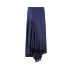Isabel Marant Alexandra Silk Skirt in Midnight | Women | Luxury Shoes 