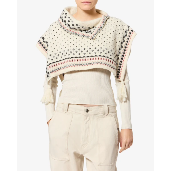 Isabel Marant Alfina Sweater in Ecru | Sweaters | Luxury Shoes 