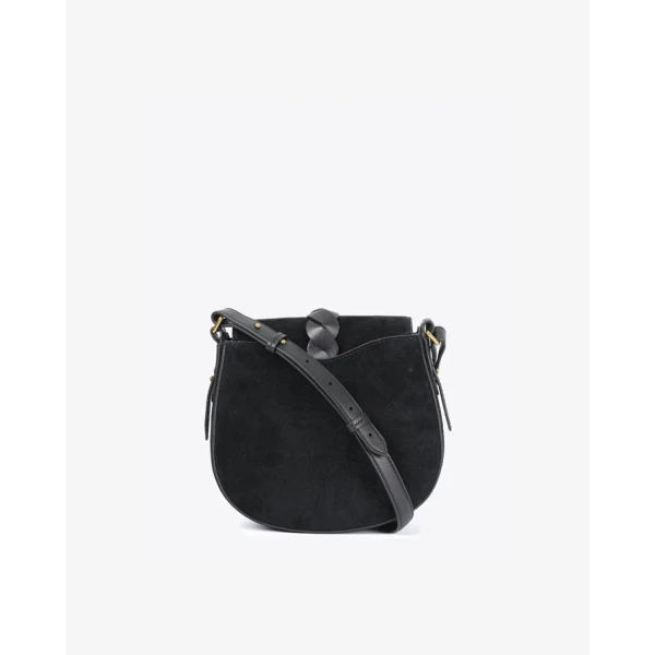 Isabel Marant Altay Small Suede Bag in Black | Shoulder & Crossbody Bags | Luxury Shoes 