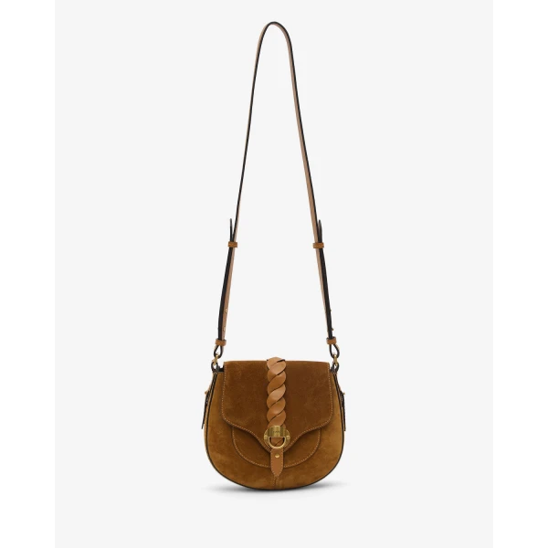 Isabel Marant Altay Small Suede Bag in Cognac | Shoulder & Crossbody Bags | Luxury Shoes 