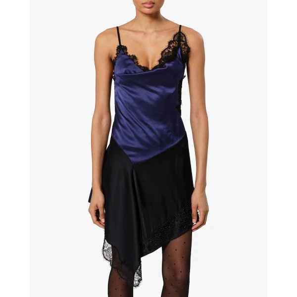Isabel Marant Anazia Silk Dress in Midnight | Mini Dresses | Luxury Shoes 