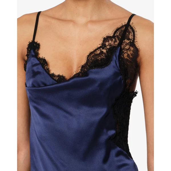 Isabel Marant Anazia Silk Dress in Midnight | Mini Dresses | Luxury Shoes 