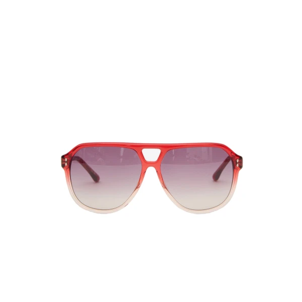Aneya Sunglasses in Shaded Red and Pink Shaded