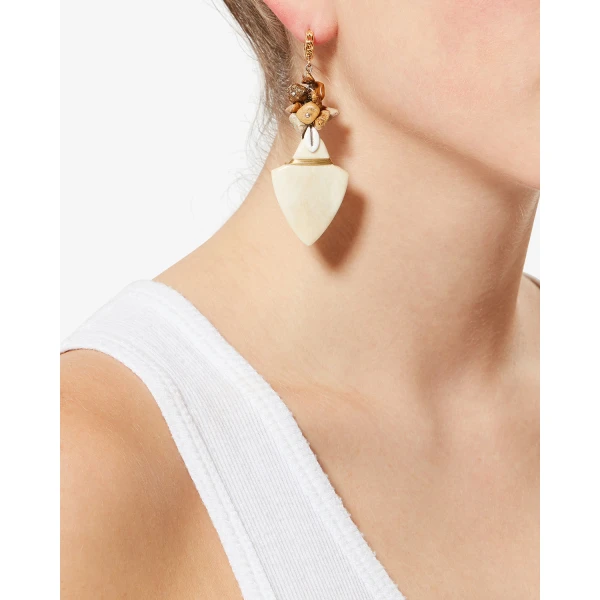 Isabel Marant Anna Earrings in Ecru | Earrings | Luxury Shoes 