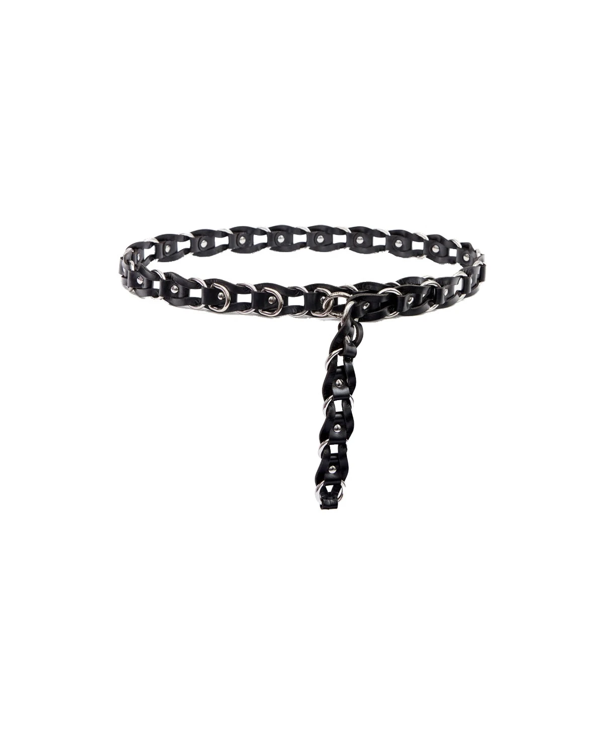 Isabel Marant Bali Hook Leather Belt in Black and Silver Isabel Marant Bali Hook Leather Belt in Black and Silver | Women | Luxury Shoes