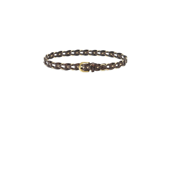 Isabel Marant Bali Leather Belt in Mocha | Women | Luxury Shoes 