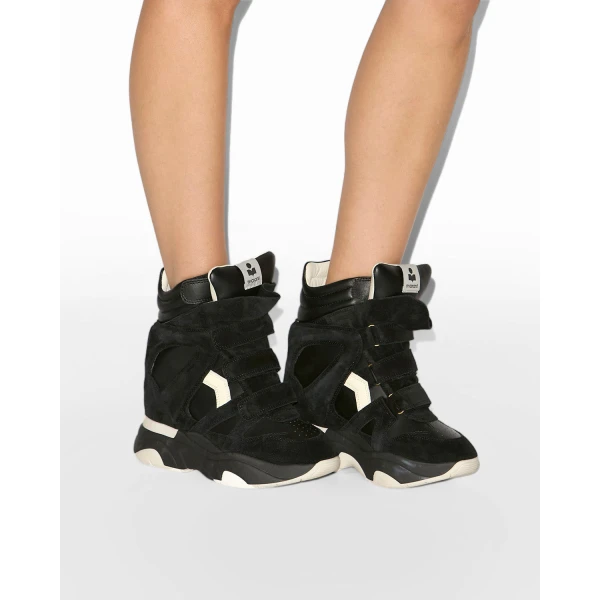 Isabel Marant Balskee Sneakers in Black | Sneakers | Luxury Shoes 