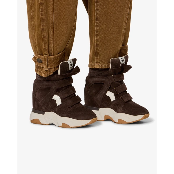Isabel Marant Balskee Sneakers in Chocolate and Milky White | Sneakers | Luxury Shoes 