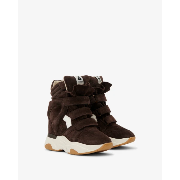 Isabel Marant Balskee Sneakers in Chocolate and Milky White | Sneakers | Luxury Shoes 