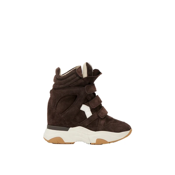 Isabel Marant Balskee Sneakers in Chocolate and Milky White | Women | Luxury Shoes 