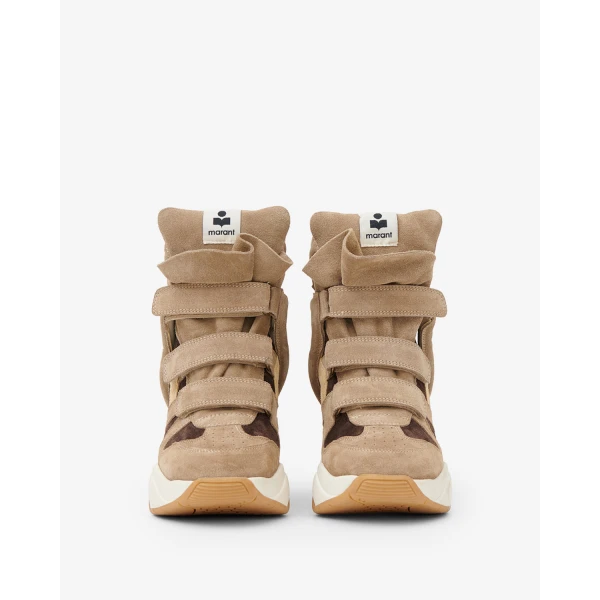 Isabel Marant Balskee Sneakers in Sand Brown and Chocolate | Sneakers | Luxury Shoes 