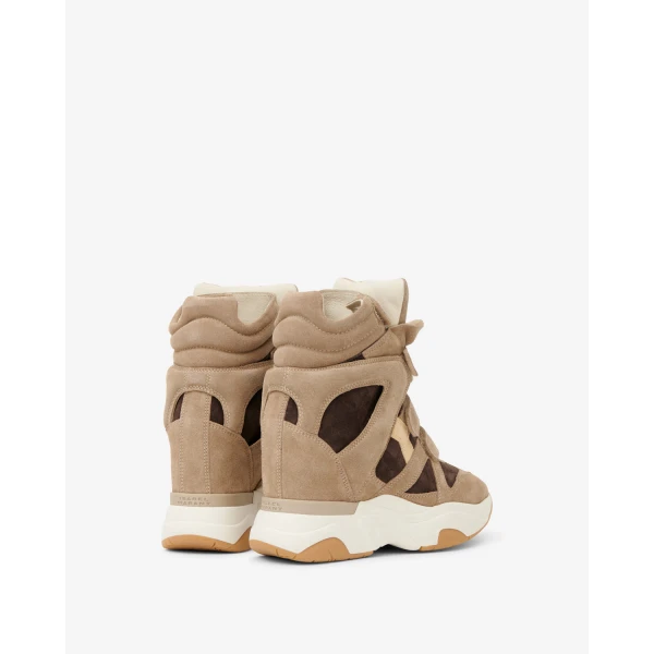 Isabel Marant Balskee Sneakers in Sand Brown and Chocolate | Sneakers | Luxury Shoes 