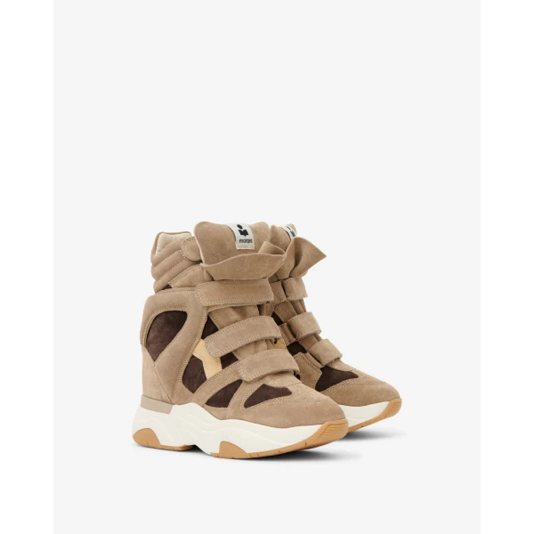 Isabel Marant Balskee Sneakers in Sand Brown and Chocolate | Sneakers | Luxury Shoes 