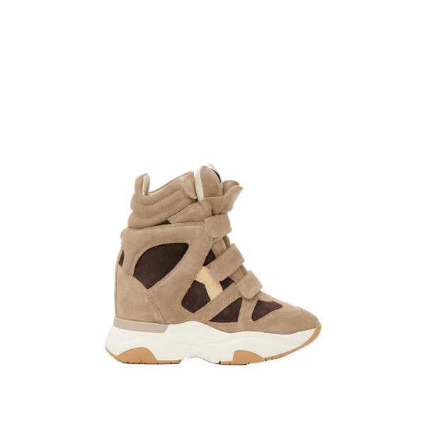 Isabel Marant Balskee Sneakers in Sand Brown and Chocolate | Women | Luxury Shoes 