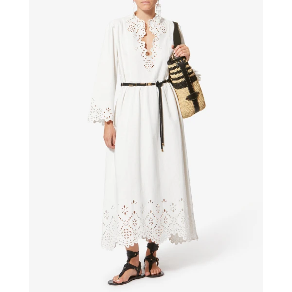 Isabel Marant Bayia Shoulder Bag in Black and Natural | Shoulder & Crossbody Bags | Luxury Shoes 