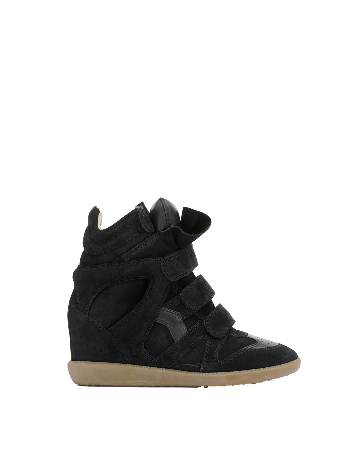 Isabel Marant Bekett Mixed Leather Sneakers in Black Isabel Marant Bekett Mixed Leather Sneakers in Black | Women | Luxury Shoes