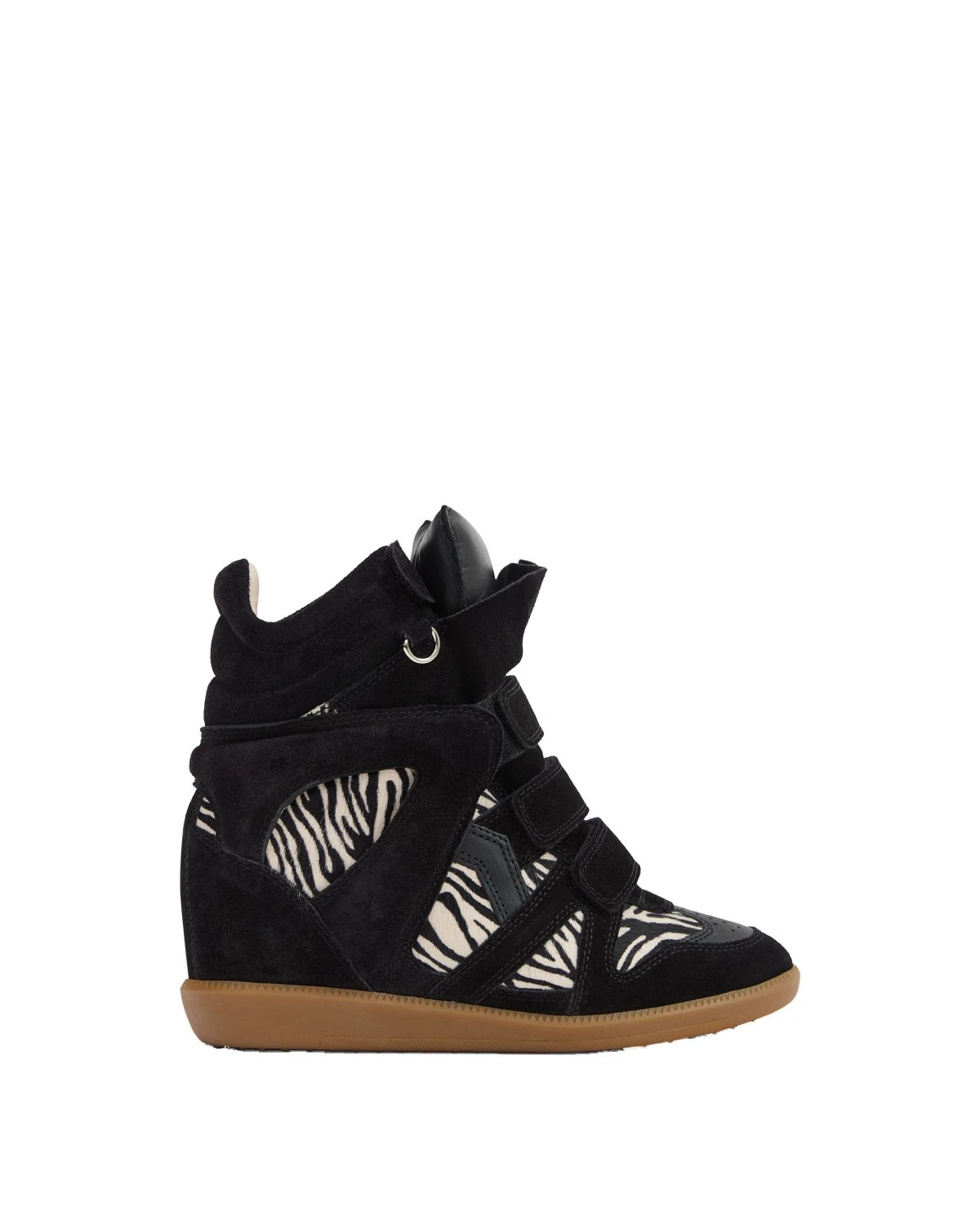 Isabel Marant Bekett Ring Sneakers in Black and Zebra Isabel Marant Bekett Ring Sneakers in Black and Zebra | Women | Luxury Shoes