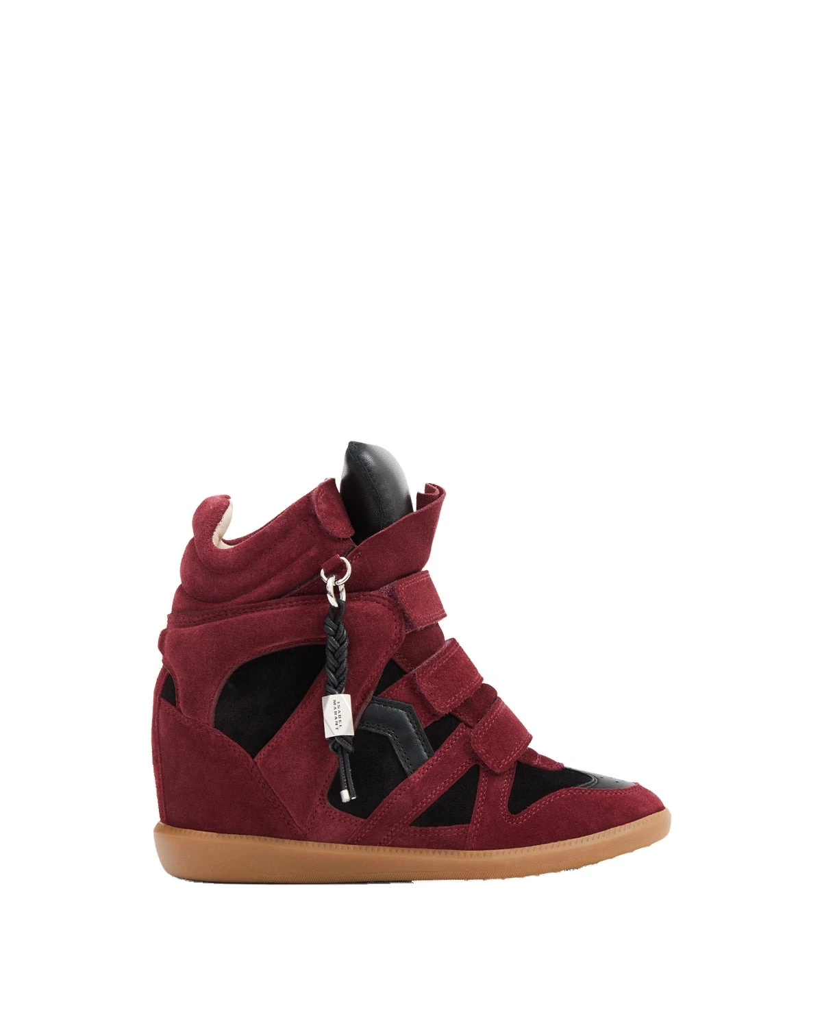 Isabel Marant Bekett Ring Sneakers in Burgundy and Black Isabel Marant Bekett Ring Sneakers in Burgundy and Black | Women | Luxury Shoes