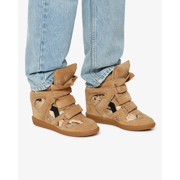 Isabel Marant Bekett Ring Sneakers in Camel and Sahara | Sneakers | Luxury Shoes 