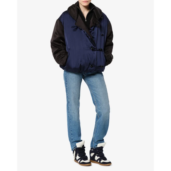 Isabel Marant Bekett Ring Sneakers in Navy and Ecru | Sneakers | Luxury Shoes 