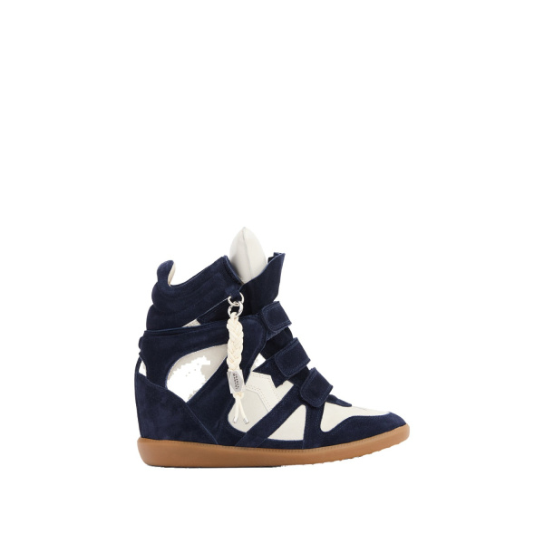 Isabel Marant Bekett Ring Sneakers in Navy and Ecru | Women | Luxury Shoes 
