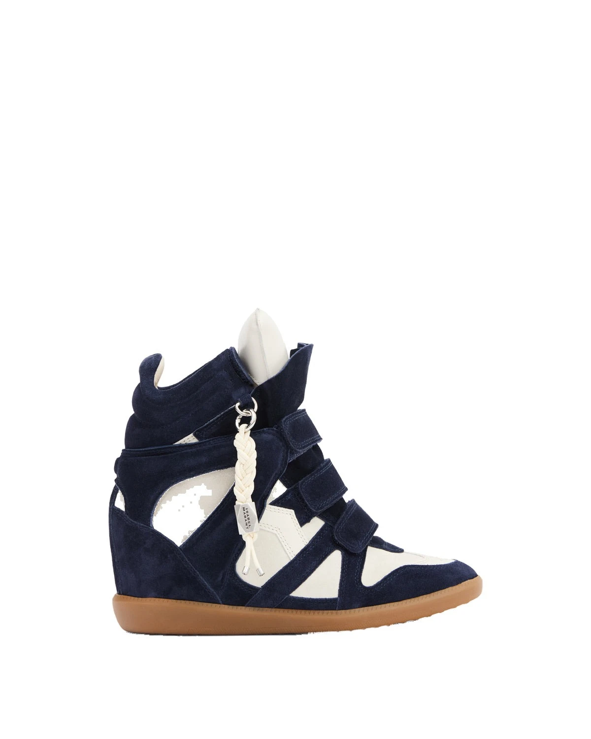 Isabel Marant Bekett Ring Sneakers in Navy and Ecru Isabel Marant Bekett Ring Sneakers in Navy and Ecru | Women | Luxury Shoes