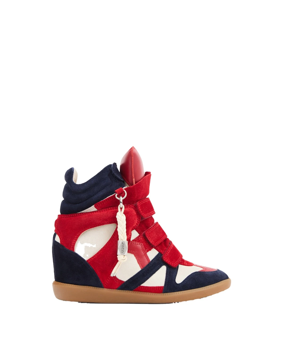 Isabel Marant Bekett Ring Sneakers in Red and Navy Isabel Marant Bekett Ring Sneakers in Red and Navy | Women | Luxury Shoes