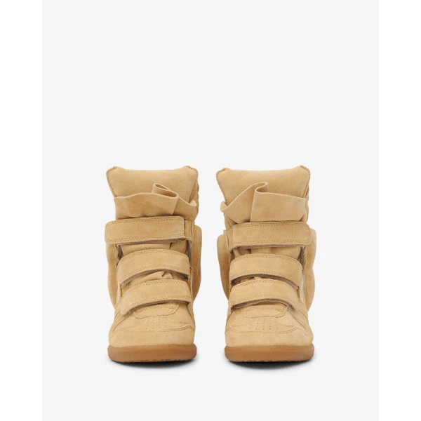 Isabel Marant Bekett Sneakers in Beige and Golden Yellow | Sneakers | Luxury Shoes 