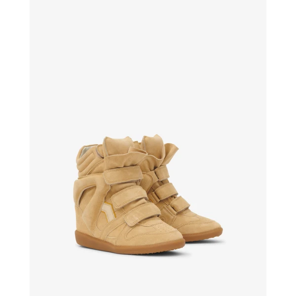 Isabel Marant Bekett Sneakers in Beige and Golden Yellow | Sneakers | Luxury Shoes 