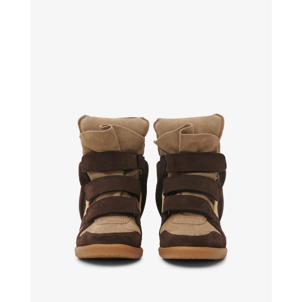 Isabel Marant Bekett Sneakers in Chocolate and Sand Brown | Sneakers | Luxury Shoes 