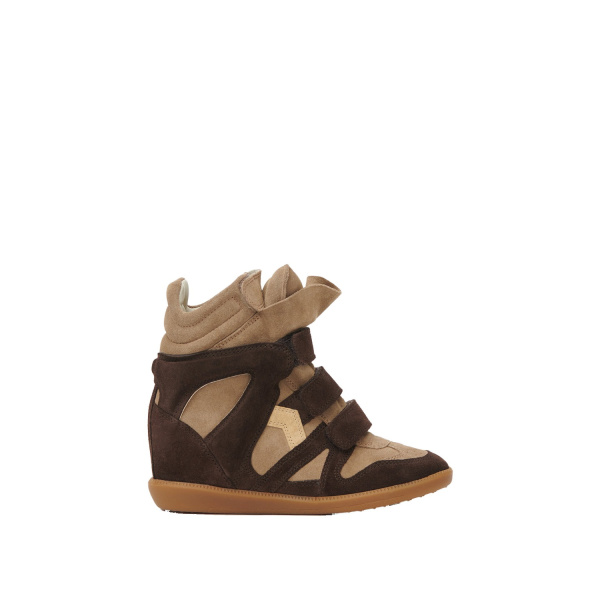 Isabel Marant Bekett Sneakers in Chocolate and Sand Brown | Women | Luxury Shoes 