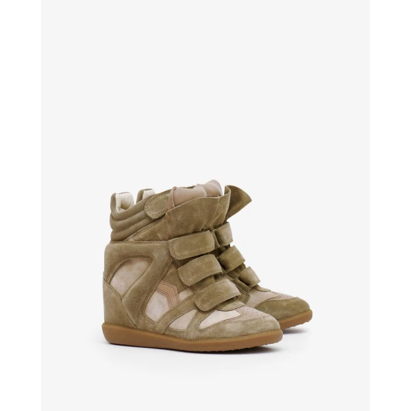 Isabel Marant Bekett Sneakers in Taupe | Sneakers | Luxury Shoes 