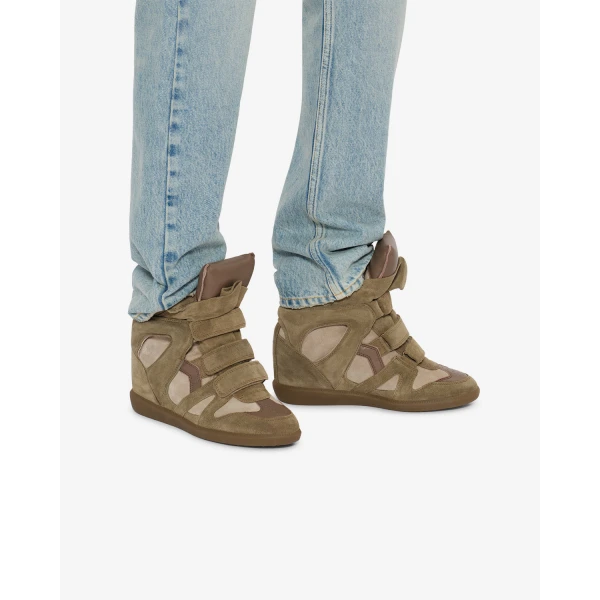 Isabel Marant Bekett Sneakers in Taupe | Sneakers | Luxury Shoes 