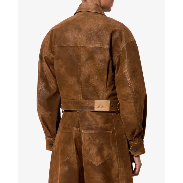 Isabel Marant Belma Jacket in Brown | Jackets | Luxury Shoes 