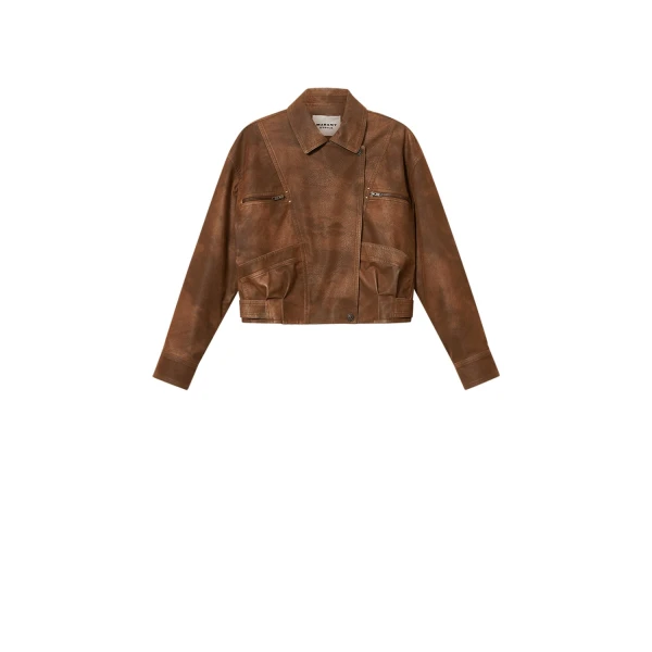 Isabel Marant Belma Jacket in Brown | Women | Luxury Shoes 