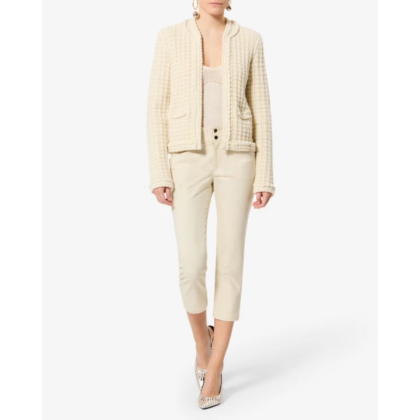 Isabel Marant Berna Pants in Ecru | Wide leg pants | Luxury Shoes 
