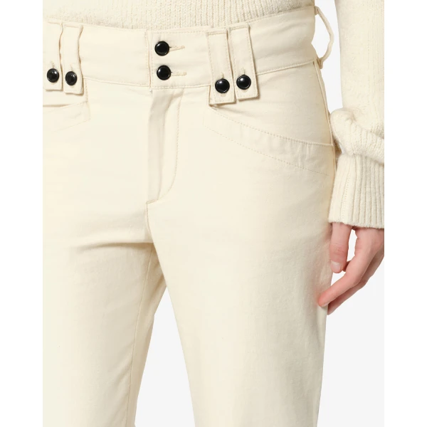 Isabel Marant Berna Pants in Ecru | Wide leg pants | Luxury Shoes 