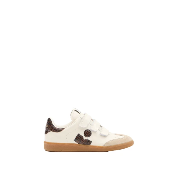 Isabel Marant Beth Sneakers in Chalk and Mocha | Women | Luxury Shoes 