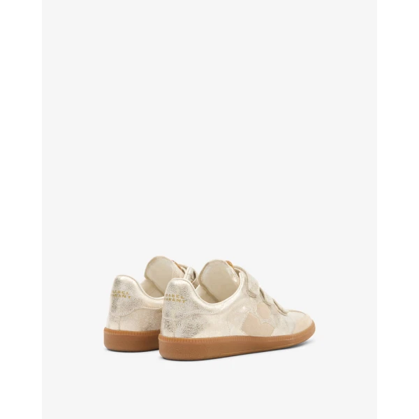 Isabel Marant Beth Sneakers in Light Gold and Light Blue | Sneakers | Luxury Shoes 