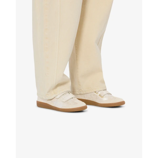 Isabel Marant Beth Sneakers in Light Gold and Light Blue | Sneakers | Luxury Shoes 