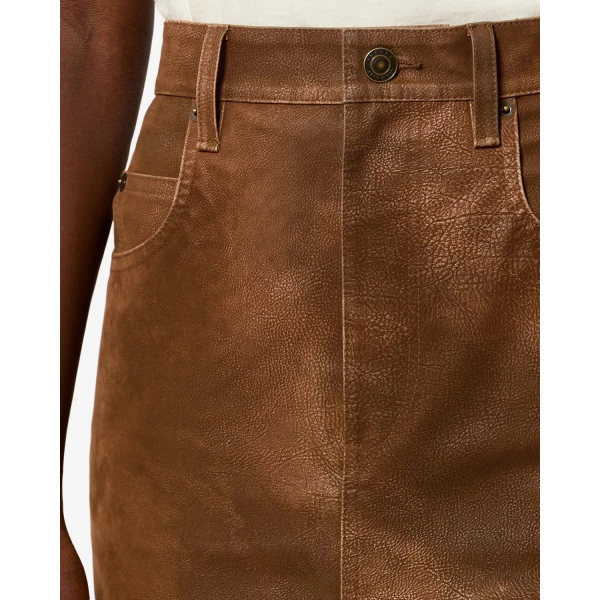 Isabel Marant Bisane Skirt in Brown | Midi Skirts | Luxury Shoes 